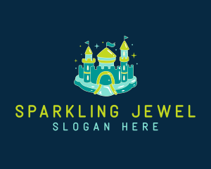 Sparkle Inflatable Castle logo design