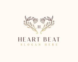 Flower Daisy Hearts  logo design