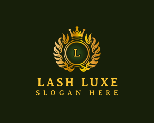 Luxury Wreath Crown logo design