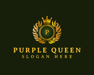 Luxury Wreath Crown logo design