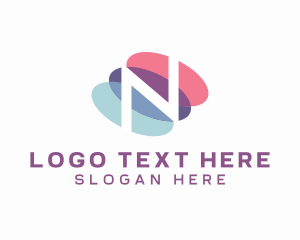 Internet - Software 3D Letter N logo design