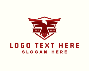 Animal - Eagle Shield Aviation logo design