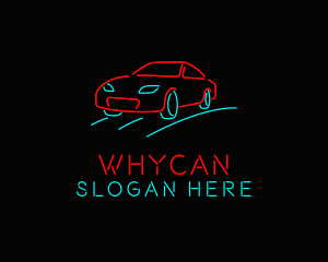 Neon - Retro Neon Car logo design