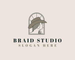 Braid - Cowgirl Hat Boho Boutique logo design