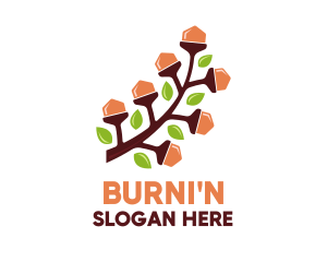 Acorn Nut Branch logo design