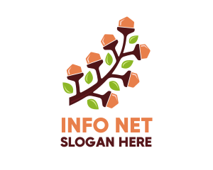 Acorn Nut Branch logo design