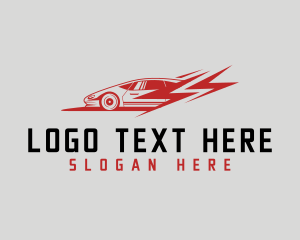 Transportation - Car Racing Vehicle logo design