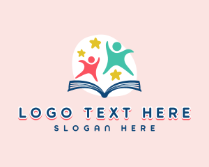 Publisher - Nursery Children Book logo design