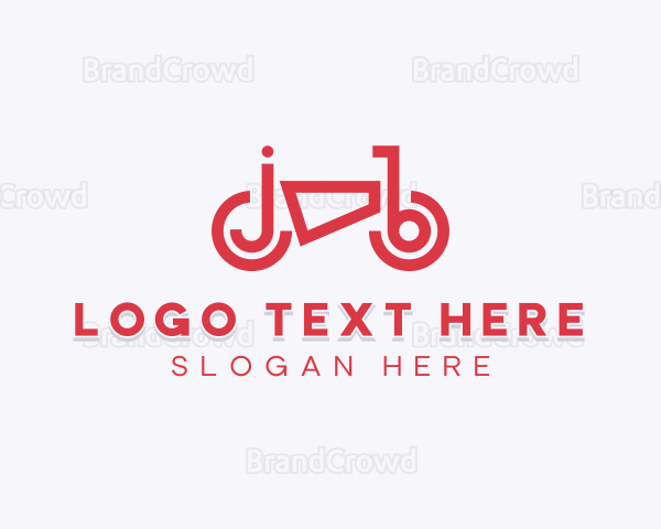 Red Bike Letter J & B Logo