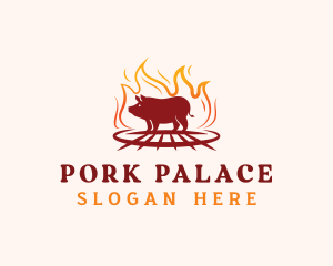 Pork - Pork Grill Barbecue logo design