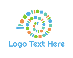 Spiral - Colorful Shapes Spiral logo design