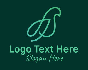 Stylish - Minimalist Stylish Bird logo design