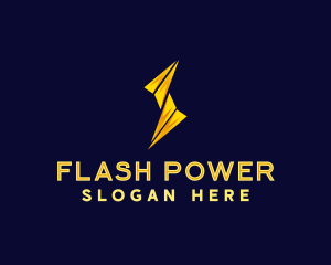 Lightning Power Bolt logo design