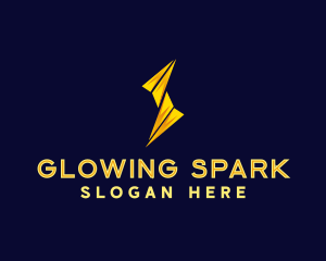 Lightning Power Bolt logo design