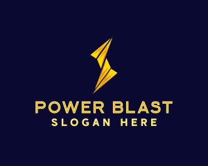 Lightning Power Bolt logo design