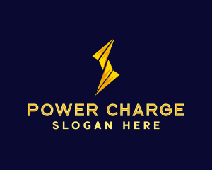 Lightning Power Bolt logo design