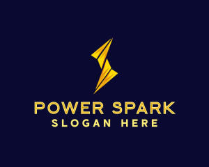 Lightning Power Bolt logo design