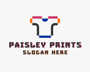 Pixel Shirt Merch logo design