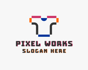 Pixel - Pixel Shirt Merch logo design