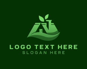 Lawn - Home Backyard Landscaping logo design