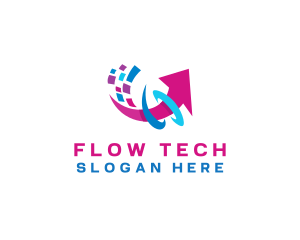 Tech Arrow Data logo design