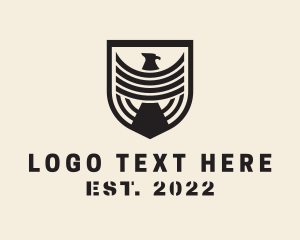 Military Academy - Army Eagle Shield logo design