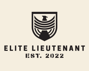 Lieutenant - Army Eagle Shield logo design