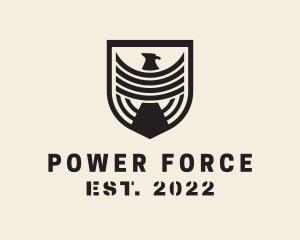 Commander - Army Eagle Shield logo design