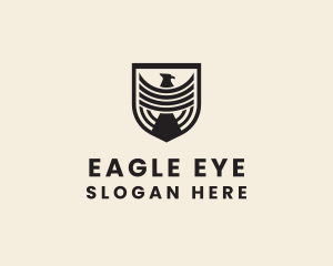 Army Eagle Shield logo design