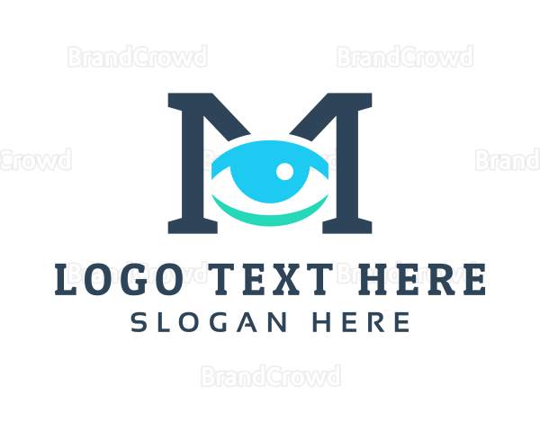 Optical Clinic Letter M Logo