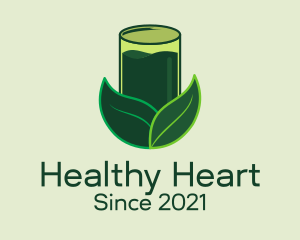 Healthy Green Juice  logo design