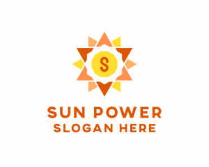 Solar Sun Power  logo design