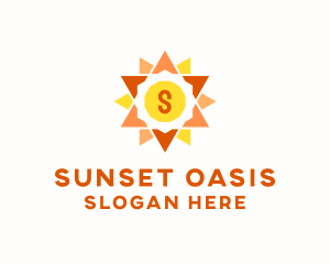 Solar Sun Power  logo design