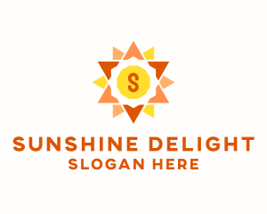 Solar Sun Power  logo design