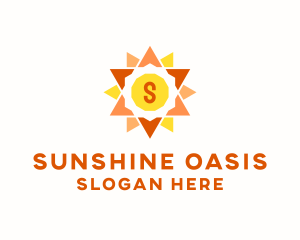 Solar Sun Power  logo design