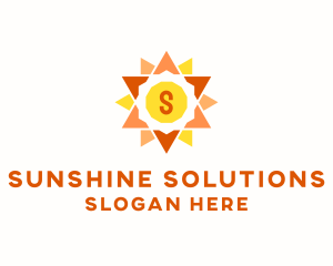 Solar Sun Power  logo design