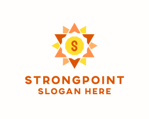 Sunshine - Solar Sun Power logo design