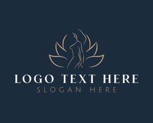 Woman - Lotus Woman Body logo design