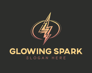 Energy Lightning Bolt logo design