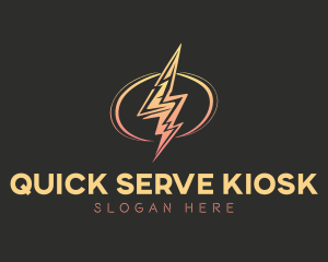 Energy Lightning Bolt logo design