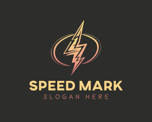 Energy Lightning Bolt logo design