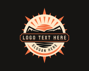 Compass - Compass Outdoor Sunset logo design