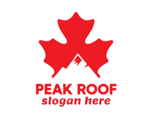 Canadian Mountain Peak logo design