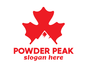 Canadian Mountain Peak logo design