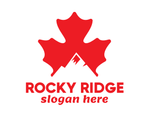 Rocky - Canadian Mountain Peak logo design