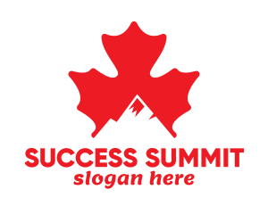 Canadian Mountain Peak logo design