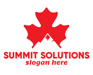 Canadian Mountain Peak logo design