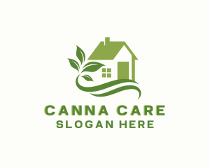 House Lawn Care Landscaping logo design