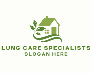 House Lawn Care Landscaping logo design