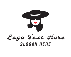 Pretty - Fashion Woman Silhouette logo design